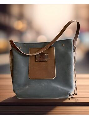 Ageless Valor Purse handcrafted leather crossbody bag. Pre Owned Condition.
